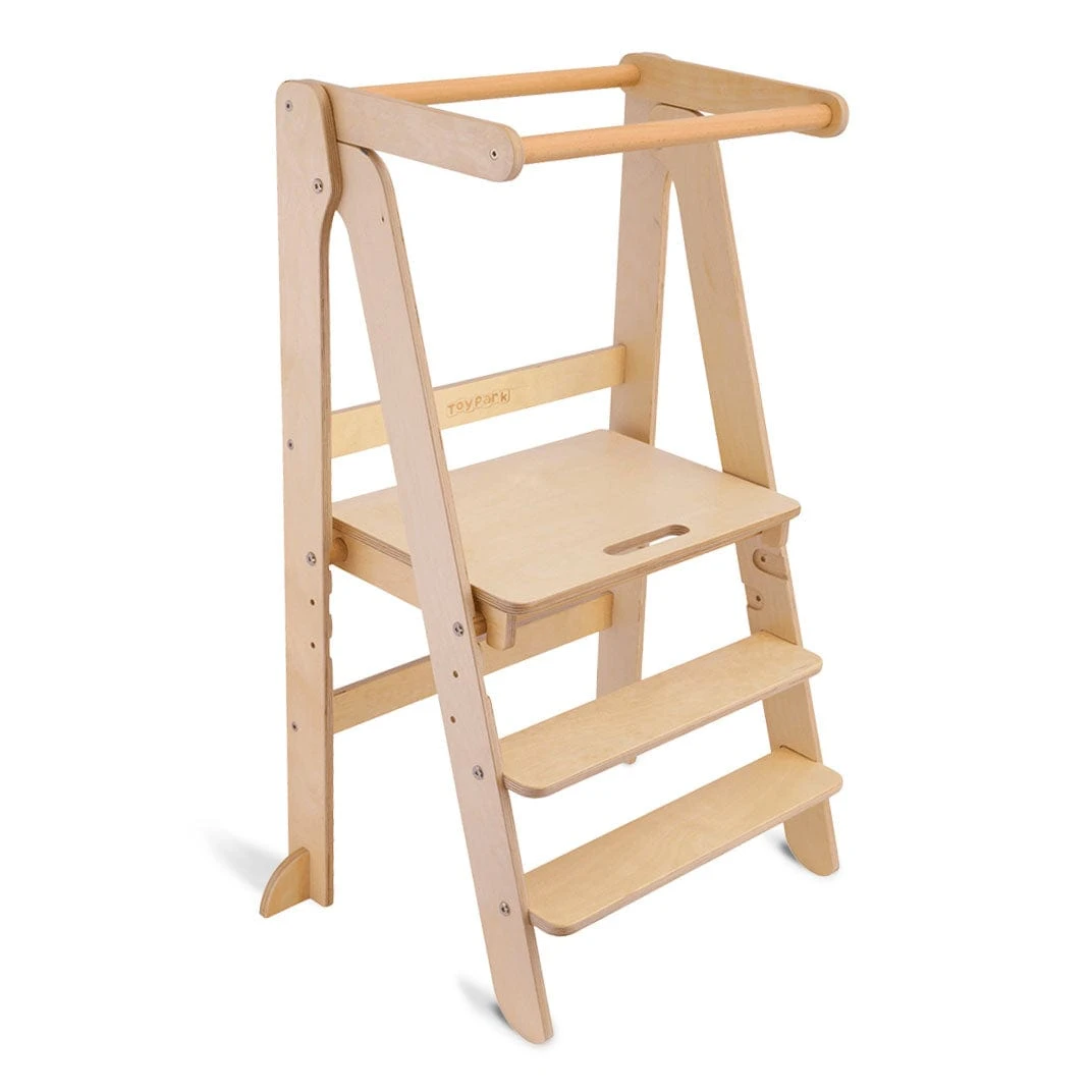 Toypark Folding Learning Tower - Natural 3 Toypark Folding Learning Tower - Natural
