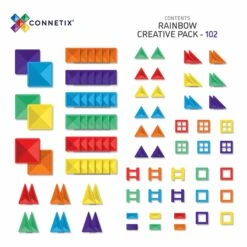 Connetix Tiles Rainbow Creative Pack 102 Piece 25 Connetix Tiles Rainbow Creative Pack 102 Piece -Children Toy Store CT Box Contents Rainbow Creative 102 scaled 1