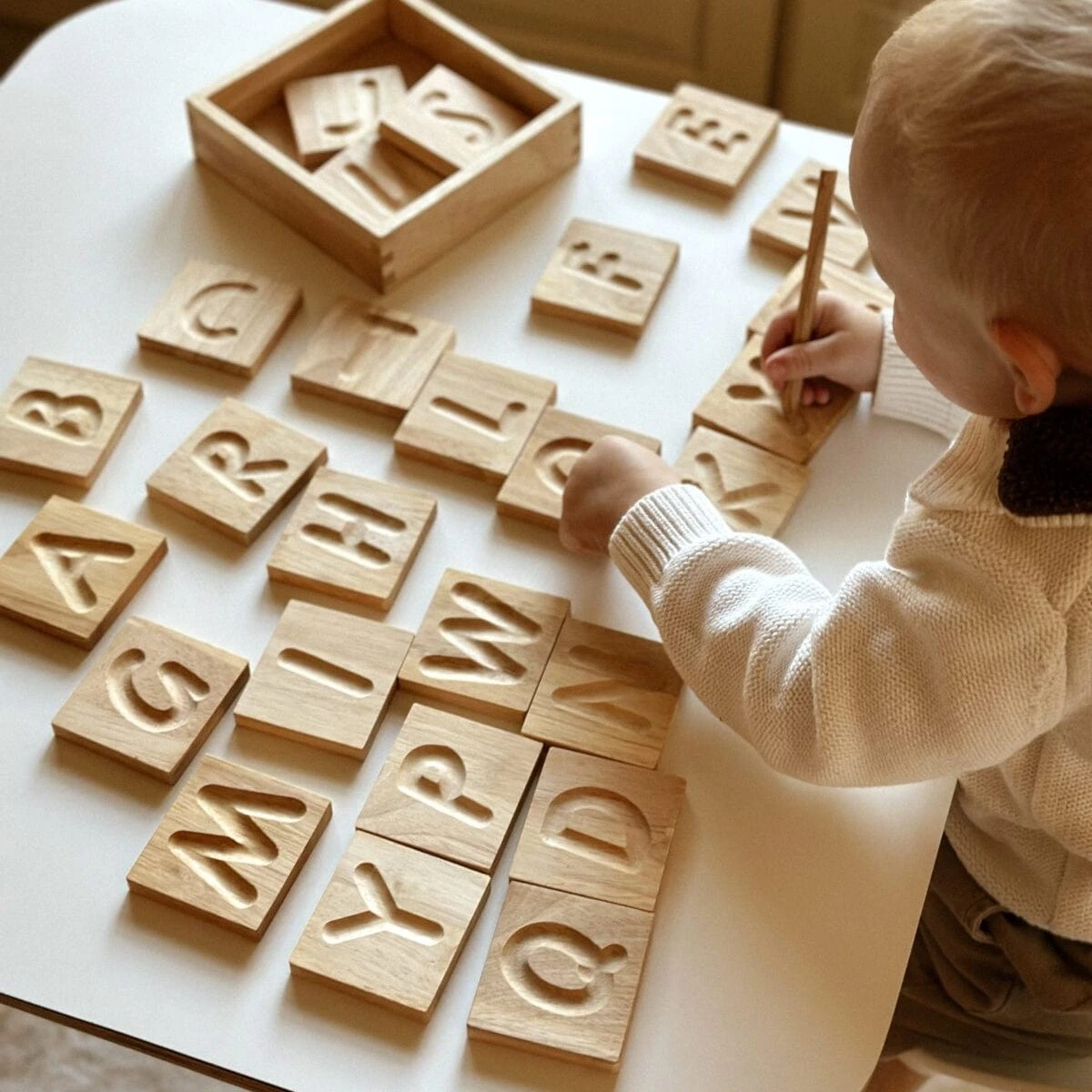 QToys Capital Letter Spelling Tiles 7 QToys Capital Letter Spelling Tiles - Image 5