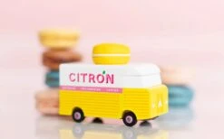 Candylab Yellow Macaron Van -Children Toy Store Citron Pink