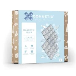 Connetix Tiles 2 Piece Base Plate Pack Clear