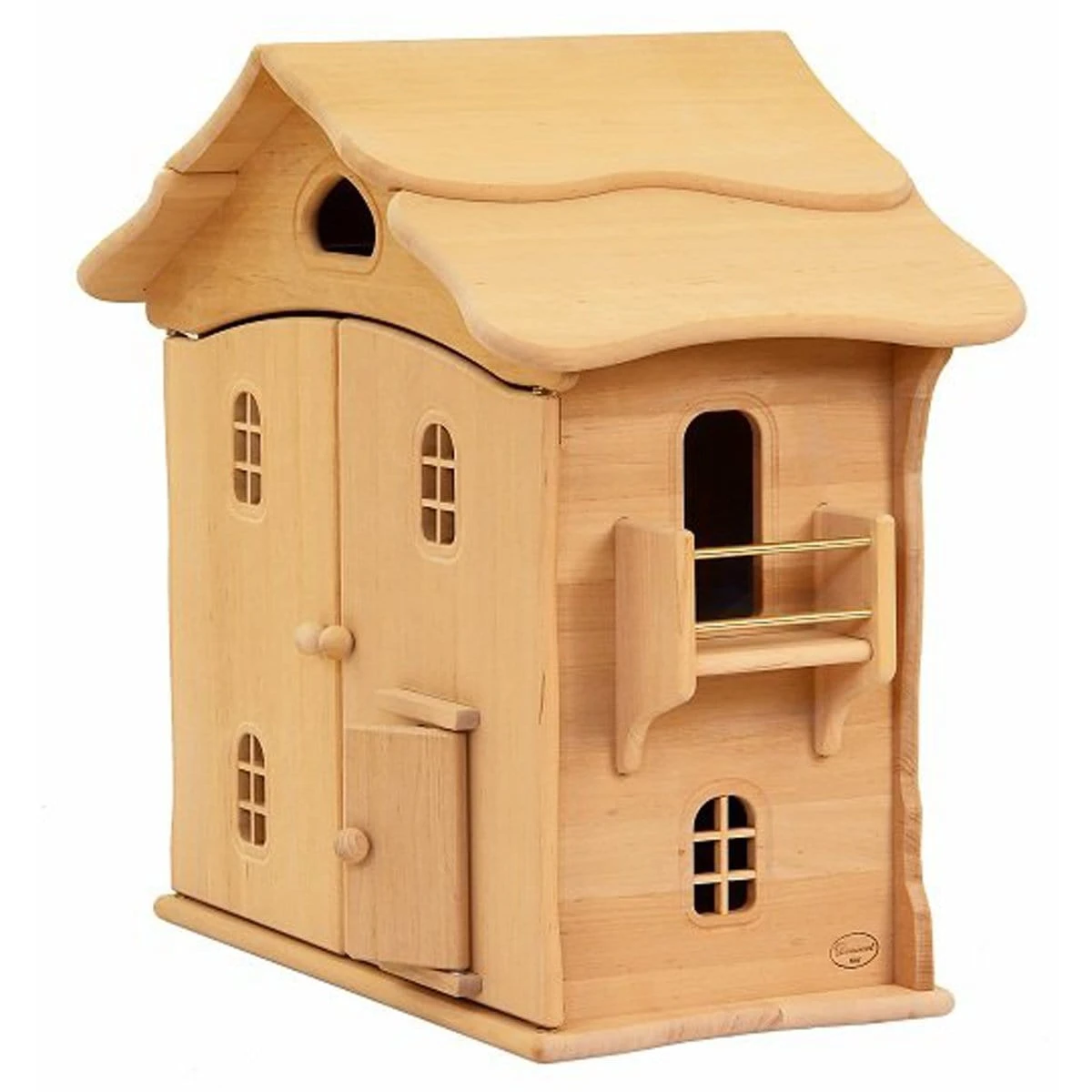 Drewart Doll House With Doors Natural Roof 3 Drewart Doll House With Doors Natural Roof