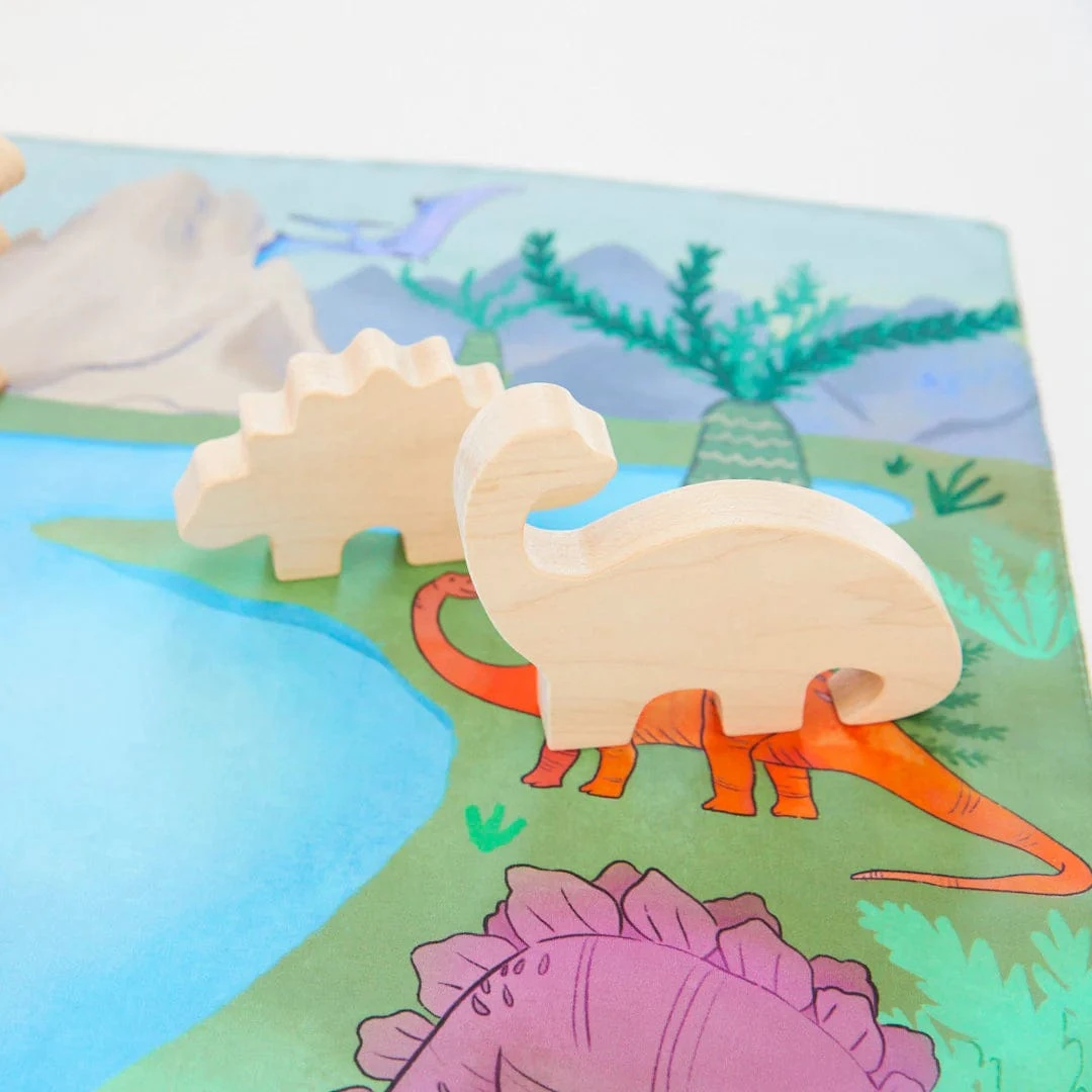 Sarah's Silks Wooden Animal Triceratops 4 Sarah's Silks Wooden Animal Triceratops - Image 2