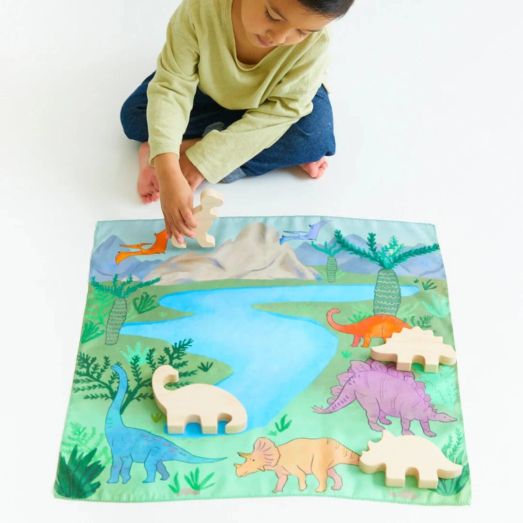 Sarah's Silks Wooden Animal Triceratops 7 Sarah's Silks Wooden Animal Triceratops - Image 5