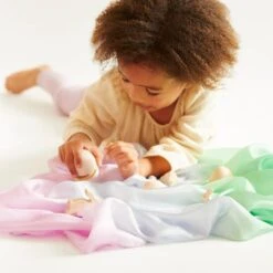 Sarah's Silks Robins Egg Blue Playsilk 10 Sarah's Silks Robins Egg Blue Playsilk -Children Toy Store EasterLifestylesonwhite202459