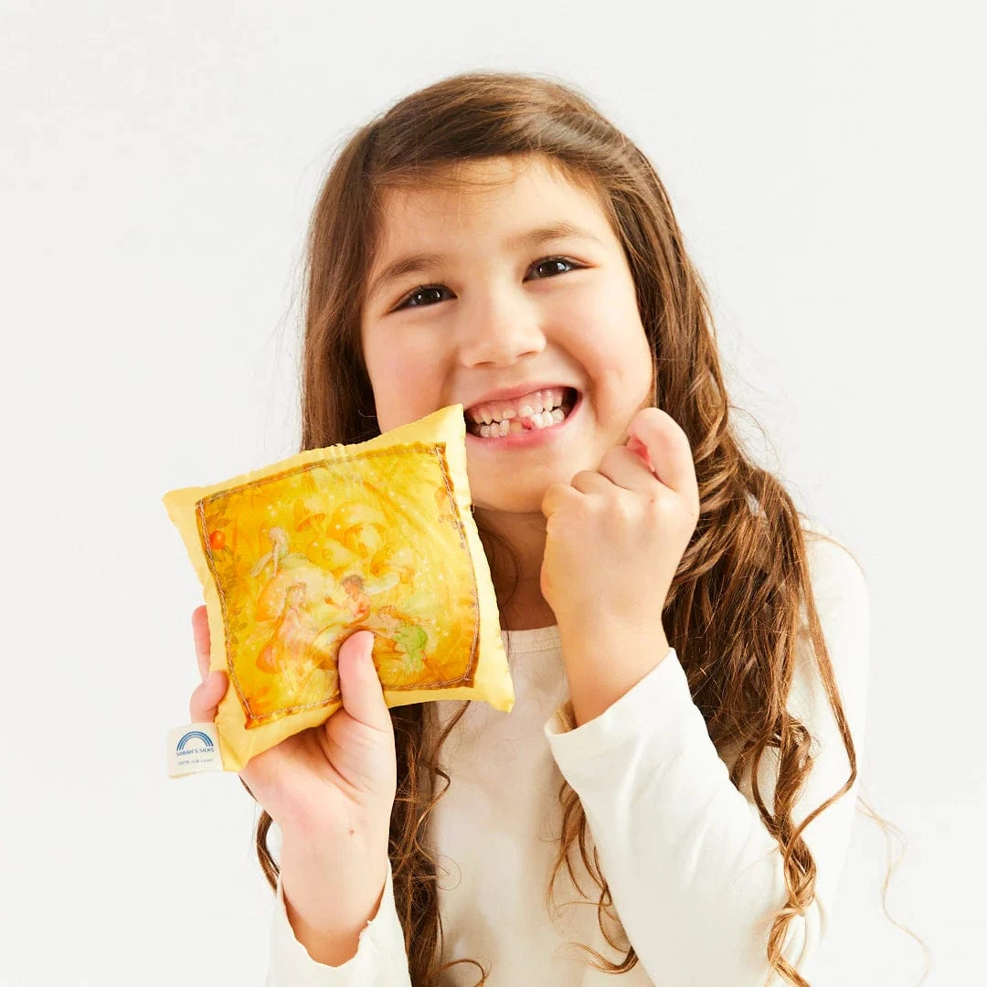 Sarah's Silks Tooth Fairy Pillow Yellow 4 Sarah's Silks Tooth Fairy Pillow Yellow - Image 2