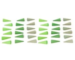 Grapat Mandala Green Cones 36 Pieces