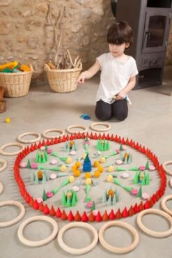 Grapat Mandala Green Cones 36 Pieces 10 Grapat Mandala Green Cones 36 Pieces -Children Toy Store Grapat Mandala Little Green Cones 36 Pieces 04
