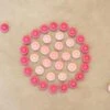 Grapat Mandala Pink Flowers 36 Pieces 2 Grapat Mandala Pink Flowers 36 Pieces -Children Toy Store Grapat Mandala Pink Flowers 36pcs 01
