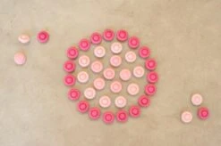 Grapat Mandala Pink Flowers 36 Pieces