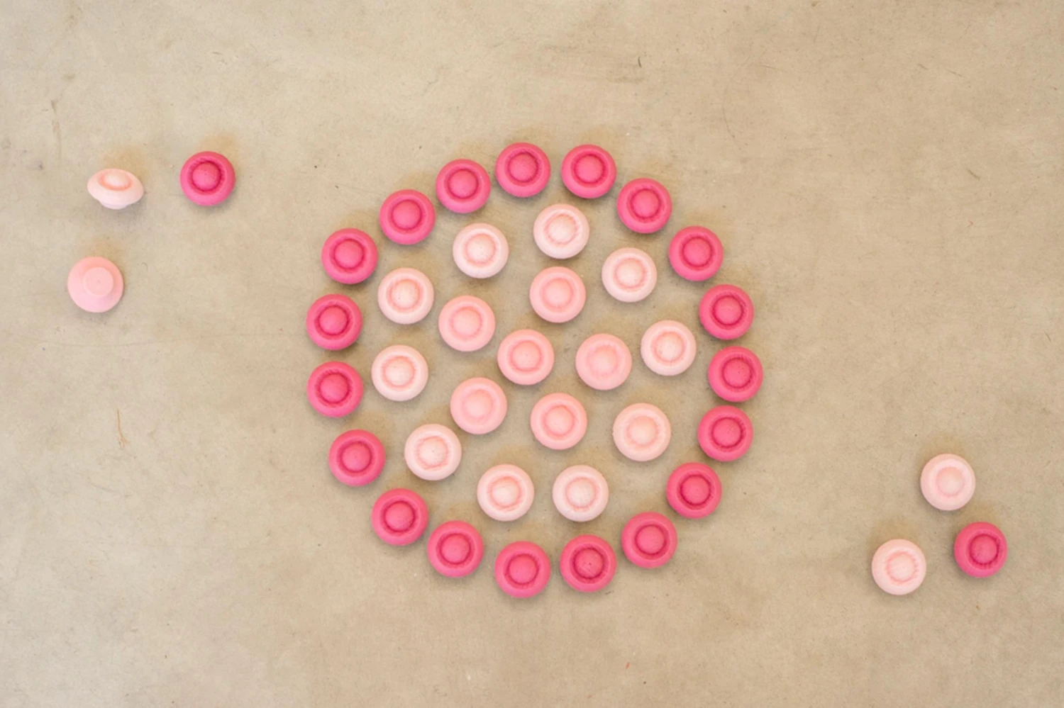 Grapat Mandala Pink Flowers 36 Pieces 3 Grapat Mandala Pink Flowers 36 Pieces