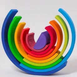 Grimm's 10 Piece Sunset Rainbow 10 Grimm's 10 Piece Sunset Rainbow -Children Toy Store Grimm s10PieceSunsetRainbow 2