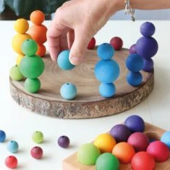 Grimm’s Balls Small Rainbow Set Of 12 -Children Toy Store Grimm sBallsSmallRainbow setof12 3
