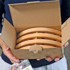 Grimm’s Birthday Ring 16 Holes - Natural -Children Toy Store Grimm sBirthdayRing16Holes Natural 2