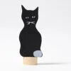 Grimm's Black Cat Candle Holder Decoration