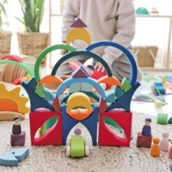 Grimm's Building Set Arcs In Squares -Children Toy Store Grimm sBuildingSetArcsinSquares 2022NewItem 9