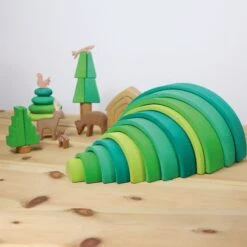 Grimm's Large Rainbow Forest Green 21 Grimm's Large Rainbow Forest Green -Children Toy Store Grimm sLargeRainbowforestgreen 2022NewItem 1