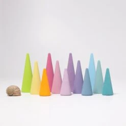 Grimm’s Pastel Rainbow Forest 12 Pieces