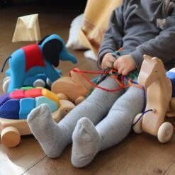 Grimm’s Pullalong Elephant Otto -Children Toy Store Grimm sPullalongElephantOtto 6