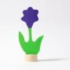 Grimm's Purple Flower Candle Holder Decoration