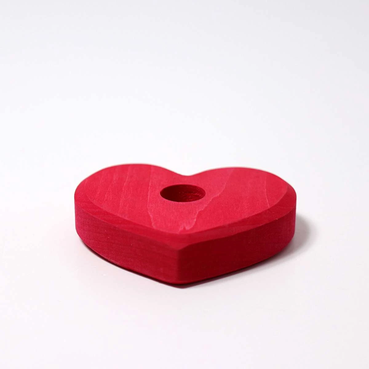Grimm's Small Heart Candle Holder - Red 4 Grimm's Small Heart Candle Holder - Red - Image 2