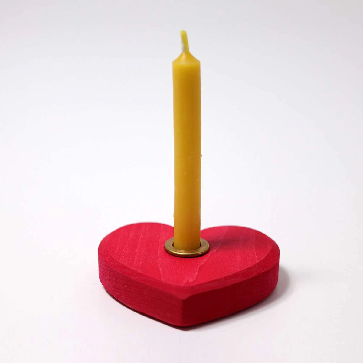 Grimm's Small Heart Candle Holder - Red 5 Grimm's Small Heart Candle Holder - Red - Image 3