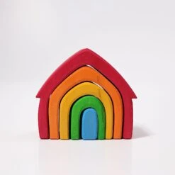 Grimm’s Stacking House Coloured 25 Grimm’s Stacking House Coloured -Children Toy Store Grimm sStackingHouseColoured 1