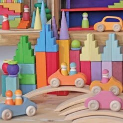 Grimm’s Stepped Roofs Pastel -Children Toy Store Grimm sSteppedRoofsPastel 11