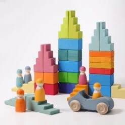 Grimm’s Stepped Roofs Pastel -Children Toy Store Grimm sSteppedRoofsPastel 7