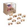 Guidecraft Mini Wooden Trucks - Set Of 10 -Children Toy Store GuidecraftMiniWoodenTrucks Setof10 1