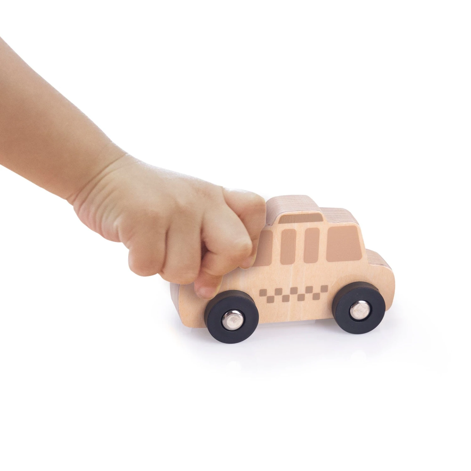 Guidecraft Mini Wooden Trucks - Set Of 10 5 Guidecraft Mini Wooden Trucks - Set Of 10 - Image 3