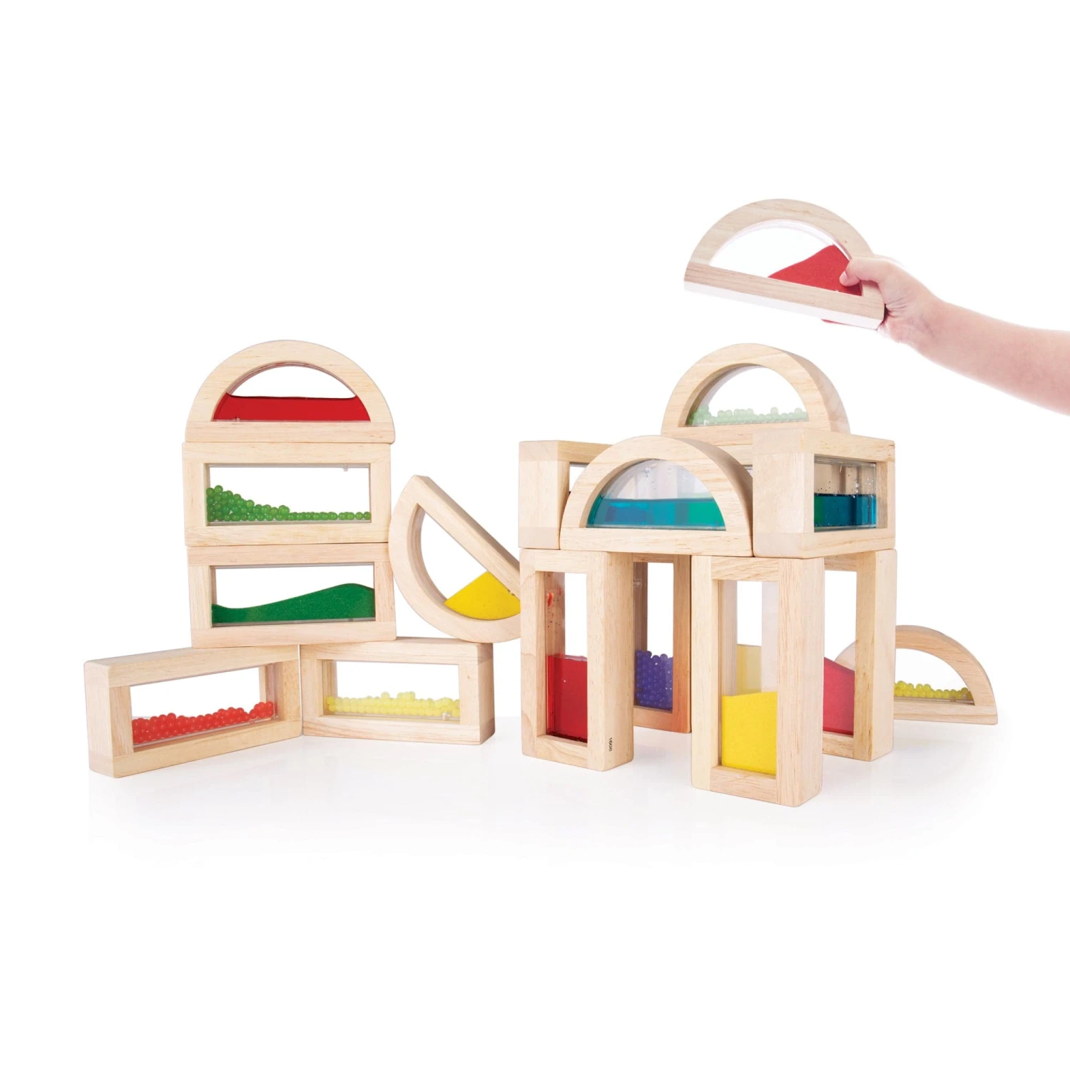 Guidecraft Sensory Rainbow Blocks - 18 Pc. Set 8 Guidecraft Sensory Rainbow Blocks - 18 Pc. Set - Image 6