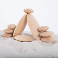 Guidecraft Wood Stackers River Stones -Children Toy Store GuidecraftWoodStackersRiverStones 10