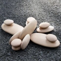 Guidecraft Wood Stackers River Stones -Children Toy Store GuidecraftWoodStackersRiverStones 7