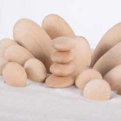 Guidecraft Wood Stackers River Stones -Children Toy Store GuidecraftWoodStackersRiverStones 9