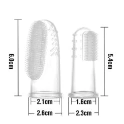 HAAKAA Silicone Finger Toothbrush Set 2pcs (S&L) -Children Toy Store HAAKAASiliconeFingerToothbrushset2pcs S L 2
