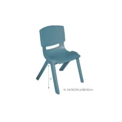 VIVAIO Happy Resin Chairs - Slate Chair 34.5 Cm -Children Toy Store HappyResinChairs SlateChair34.5cm