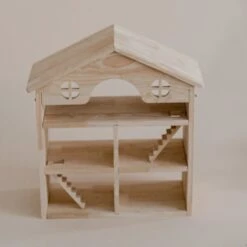 QToys Classic Wooden Dollhouse -Children Toy Store ImaginativePlay4