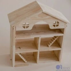 QToys Classic Wooden Dollhouse -Children Toy Store ImaginativePlay5