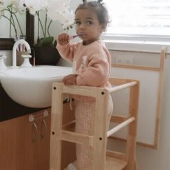 My Duckling Solid Wood Adjustable Learning Tower 3in1 - Deluxe(Rectangle Stool Handle) -Children Toy Store JALADeluxeSolidWoodAdjustableLearningTower RectangleStoolHandle 1