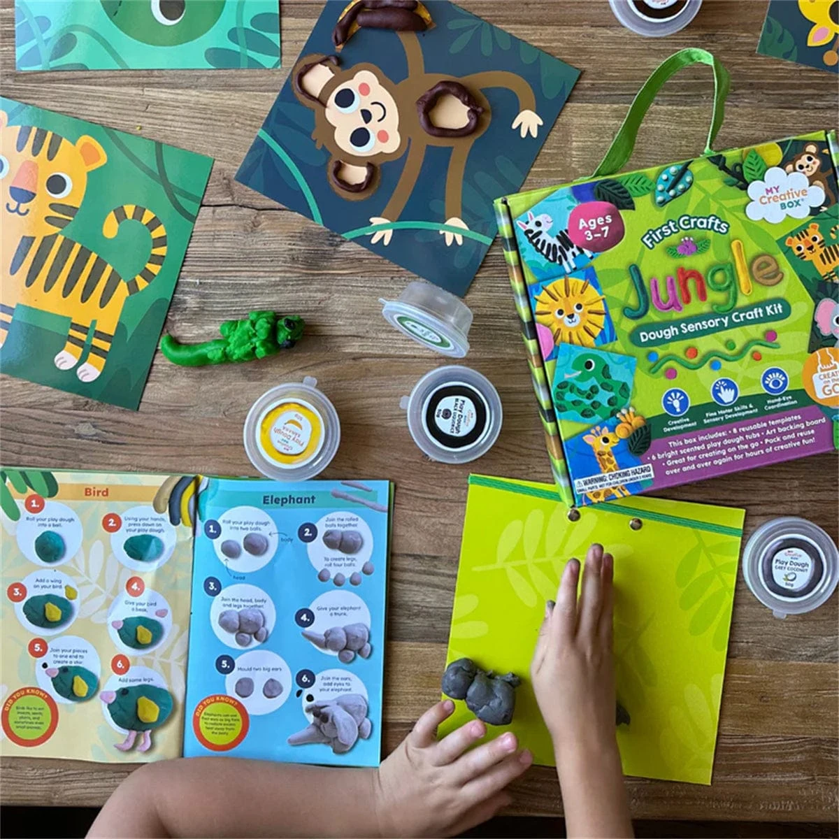 My Creative Box Jungle Dough Sensory Craft Box 5 My Creative Box Jungle Dough Sensory Craft Box - Image 3