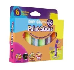 Little Brian Paint Sticks - Day Glow 6 Pk