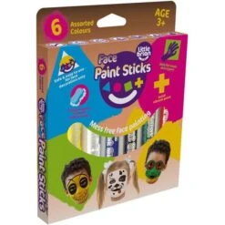 Little Brian Face Paint Sticks Classic 6 Pk