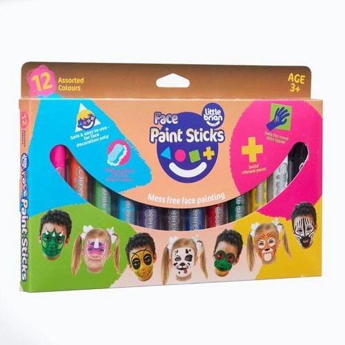 Little Brian Face Paint Sticks Classic 12 Pk 3 Little Brian Face Paint Sticks Classic 12 Pk