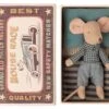 Maileg Little Brother Mouse In Box -Children Toy Store LittleBrotherMouseinbox