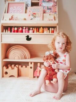 My Duckling Solid Wood 2in1 Display Bookcase (Duck) -Children Toy Store LittleWrens 12