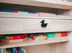 My Duckling Solid Wood 2in1 Display Bookcase (Duck) -Children Toy Store LittleWrens 6