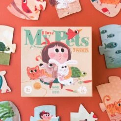 Londji Reversible Puzzles - I Love My Pets -Children Toy Store LondjiReversiblePuzzles ILoveMyPets 2 1