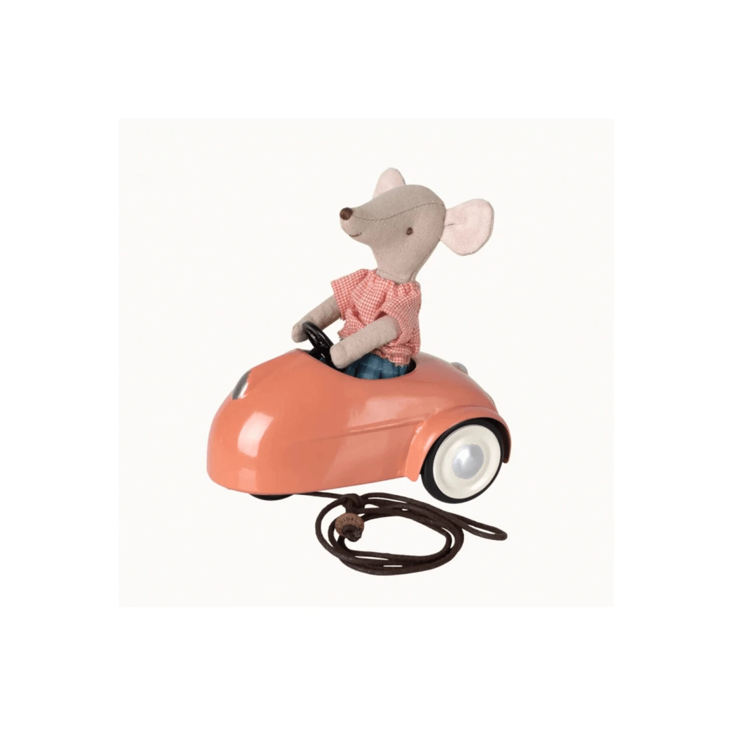 Maileg Mouse Car- Coral 4 Maileg Mouse Car- Coral - Image 2