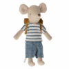 Maileg Mouse Tricycle Big Brother With Bag